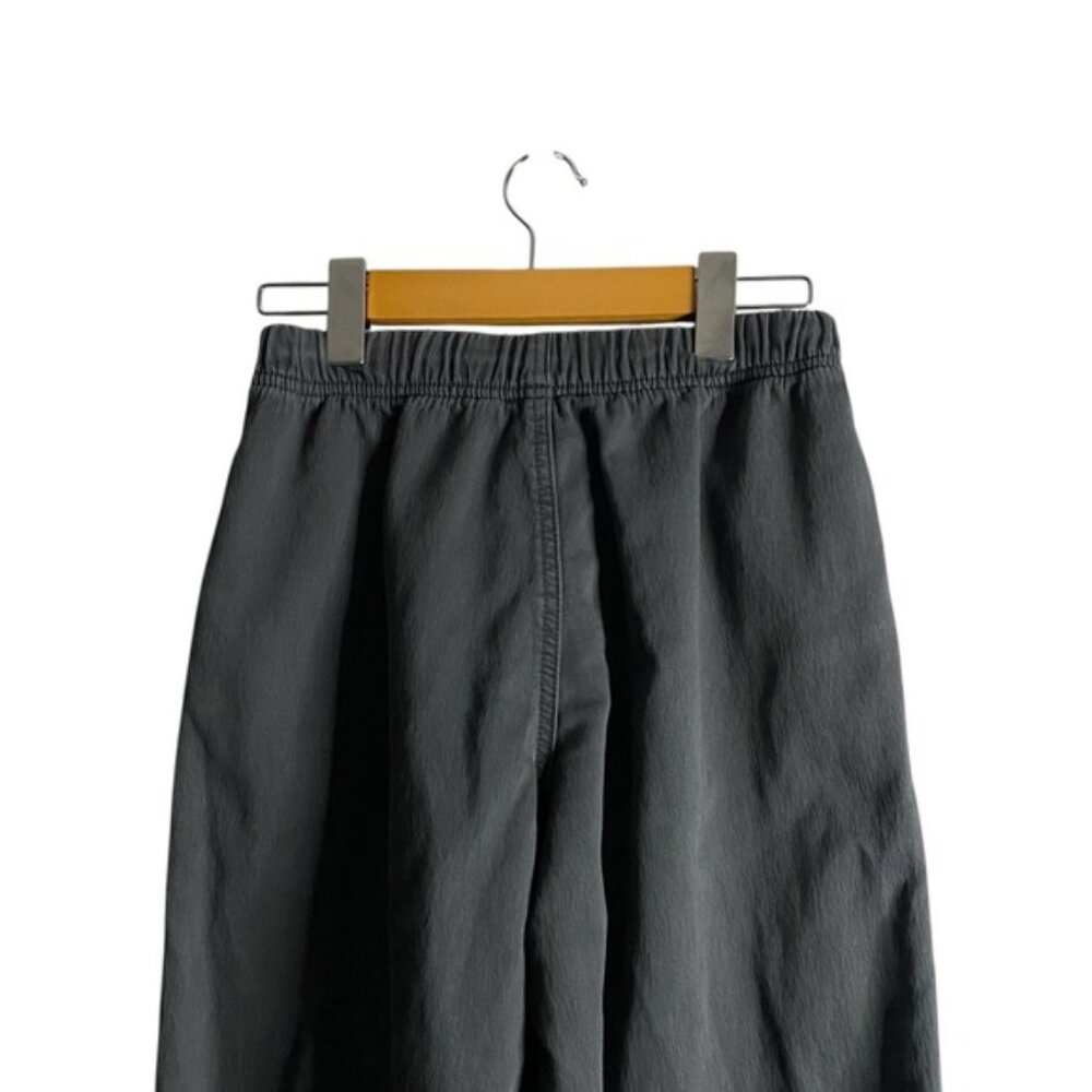 Aerie Women's Smoked Gray Me-Day Tie Waist Wide Leg Casual Pant - Picture 7 of 9